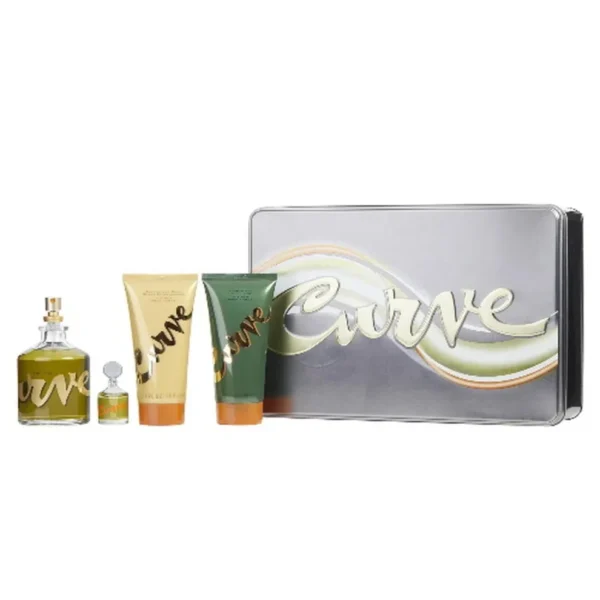 Liz Claiborne Curve Cologne EDC (Caballero) - 4 Pc SP 125 ml; AS 100 ml; SG 100 ml; SP 7.5 ml