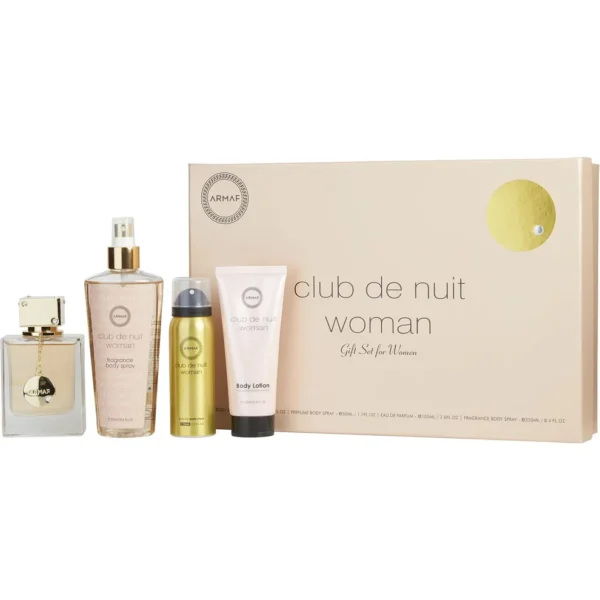Armaf Club de Nuit EDP (Dama) - 4 Pc SP 105 ml: BL 100 ml; DEO 50 ml; BS 250 ml