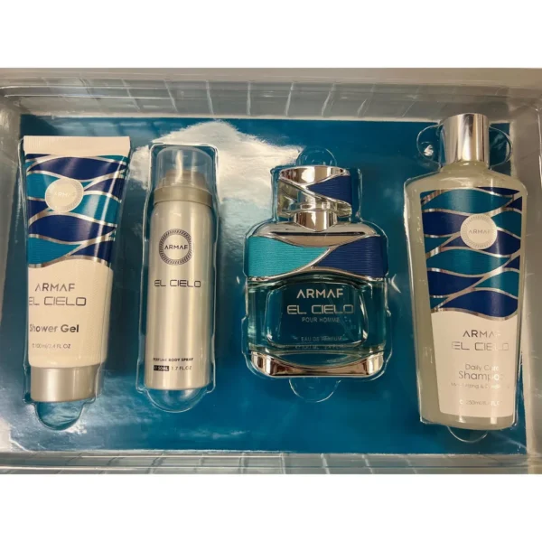 Armaf El Cielo EDP (Caballero) - 4 Pc SP 100 ml; BS 50 ml; SG 100ml; Shampoo 250 ml